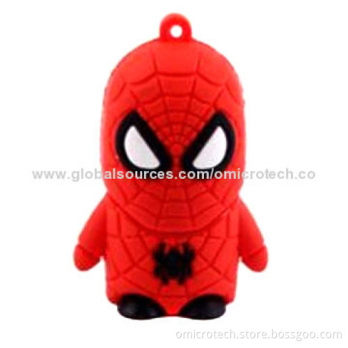Cartoon USB Flash Drive, Suitable for Apple's Mac and PCs, No Driver Required